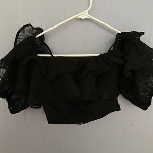 Black Crop Top